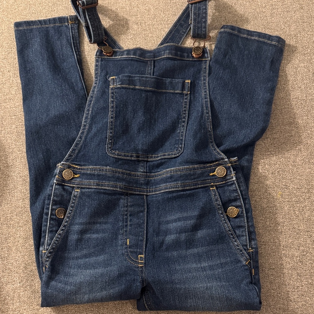 3/$15- Dark Wash Denim Overalls